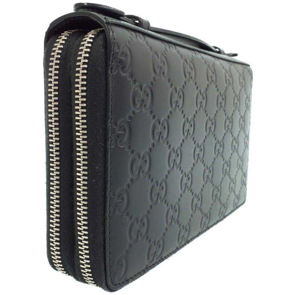 Gucci Case Around Wallet Zip Signature Travel Long